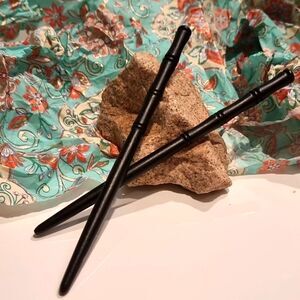 Black bamboo hair sticks Bun Updo | NWOT